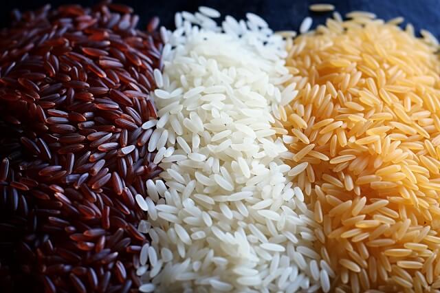 Rodzaje ryżu – różnice w kolorach